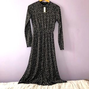 NWT Midi Dalmatian Print Dress